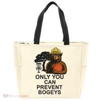 Bogey The Bear Only You Can Prevent Bogeys Disc Golf Tote Bag thumb 0