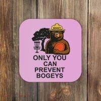 Bogey The Bear Only You Can Prevent Bogeys Disc Golf Coaster thumb 0
