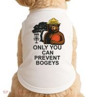 Bogey The Bear Only You Can Prevent Bogeys Disc Golf Doggie Tank thumb 0