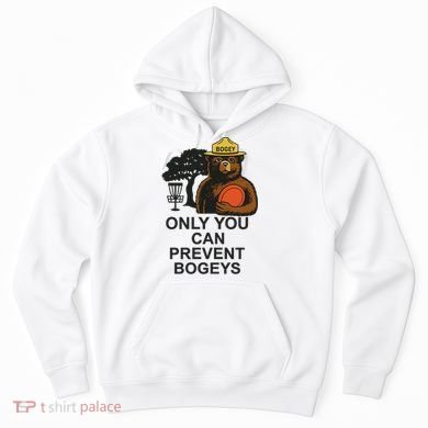 Bogey The Bear Only You Can Prevent Bogeys Disc Golf Hoodie