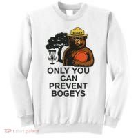 Bogey The Bear Only You Can Prevent Bogeys Disc Golf Sweatshirt thumb 0