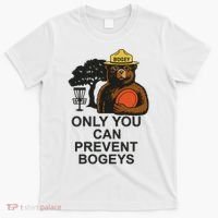 Bogey The Bear Only You Can Prevent Bogeys Disc Golf T-Shirt thumb 0