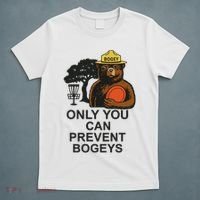 Bogey The Bear Only You Can Prevent Bogeys Disc Golf T-Shirt thumb 5