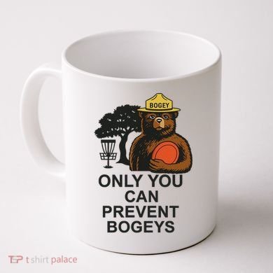 Bogey The Bear Only You Can Prevent Bogeys Disc Golf Coffee Mug