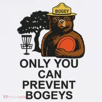 Bogey The Bear Only You Can Prevent Bogeys Disc Golf Women's Hoodie thumb 2