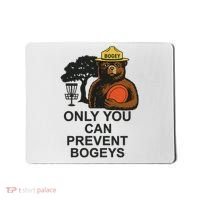 Bogey The Bear Only You Can Prevent Bogeys Disc Golf Mousepad thumb 0