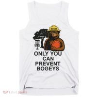 Bogey The Bear Only You Can Prevent Bogeys Disc Golf Tank Top thumb 0