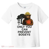 Bogey The Bear Only You Can Prevent Bogeys Disc Golf Toddler T-Shirt thumb 0