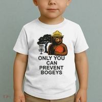 Bogey The Bear Only You Can Prevent Bogeys Disc Golf Toddler T-Shirt thumb 2