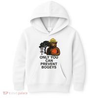 Bogey The Bear Only You Can Prevent Bogeys Disc Golf Kids Hoodie thumb 0