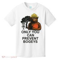 Bogey The Bear Only You Can Prevent Bogeys Disc Golf Kids T-Shirt thumb 0