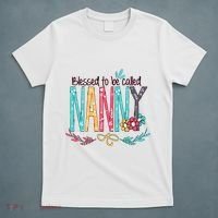 Blessed To Be Called Nanny Colorful Grandma T-Shirt thumb 5
