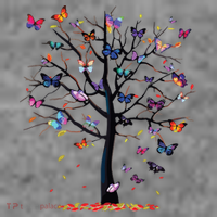 Butterfly Tree Beautiful Sweatshirt Cinch Pack Bag thumb 2