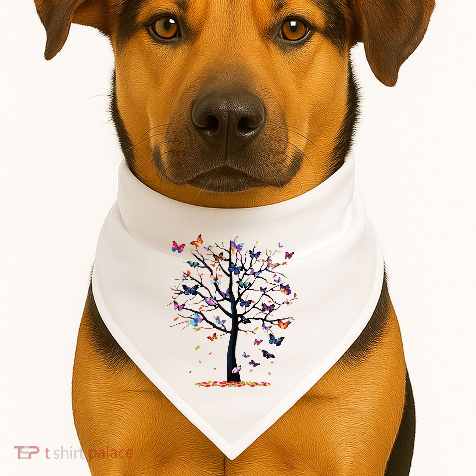 Butterfly Tree Beautiful USA-Made Doggie Bandana