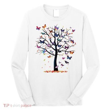 Butterfly Tree Beautiful Long Sleeve Shirt