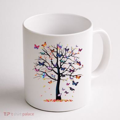 Butterfly Tree Beautiful Coffee Mug back