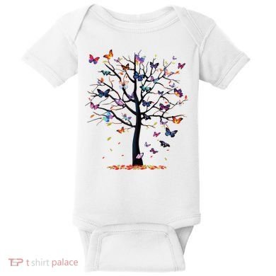 Butterfly Tree Beautiful Baby Bodysuit