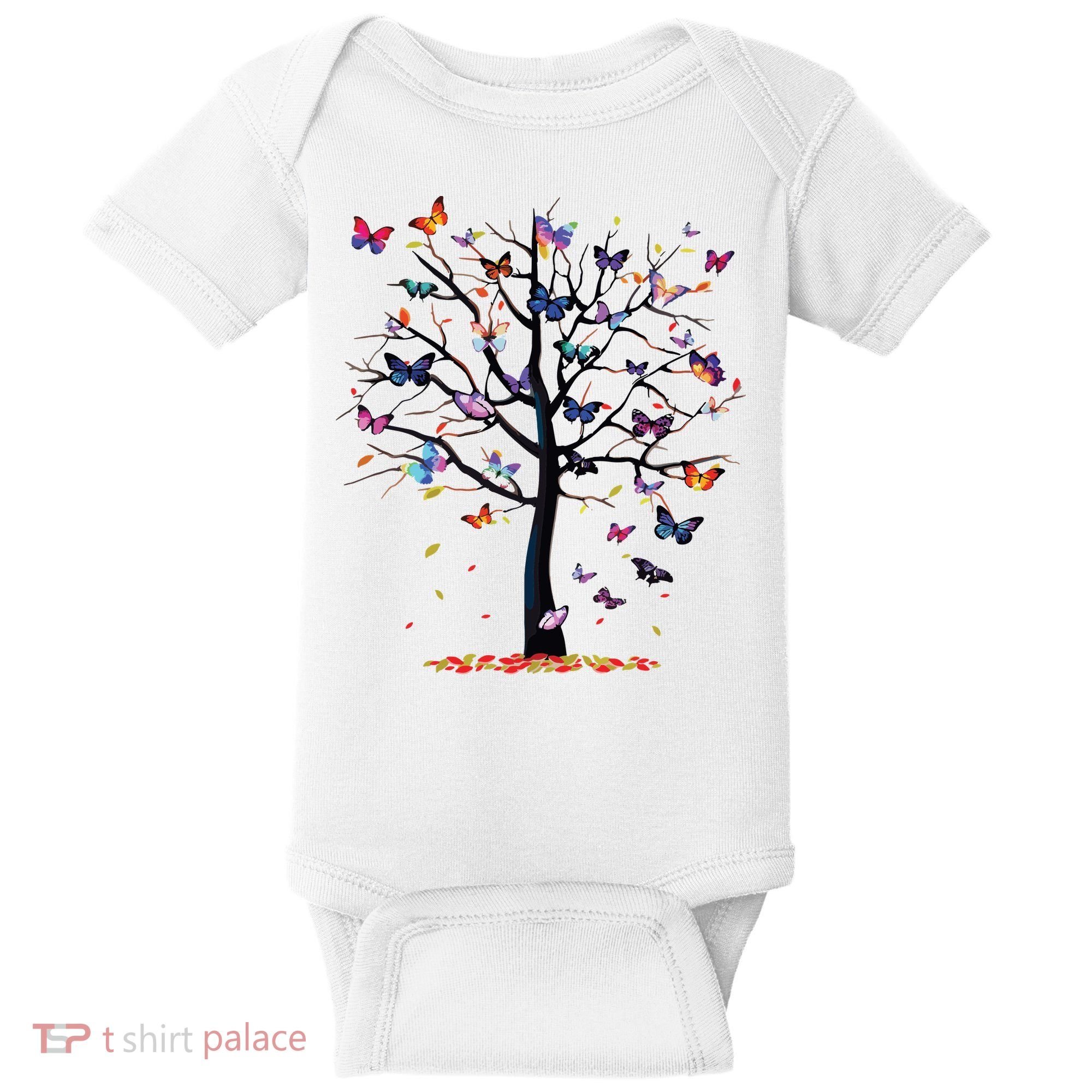 Butterfly Tree Beautiful Baby Bodysuit