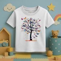Butterfly Tree Beautiful Toddler T-Shirt thumb 3