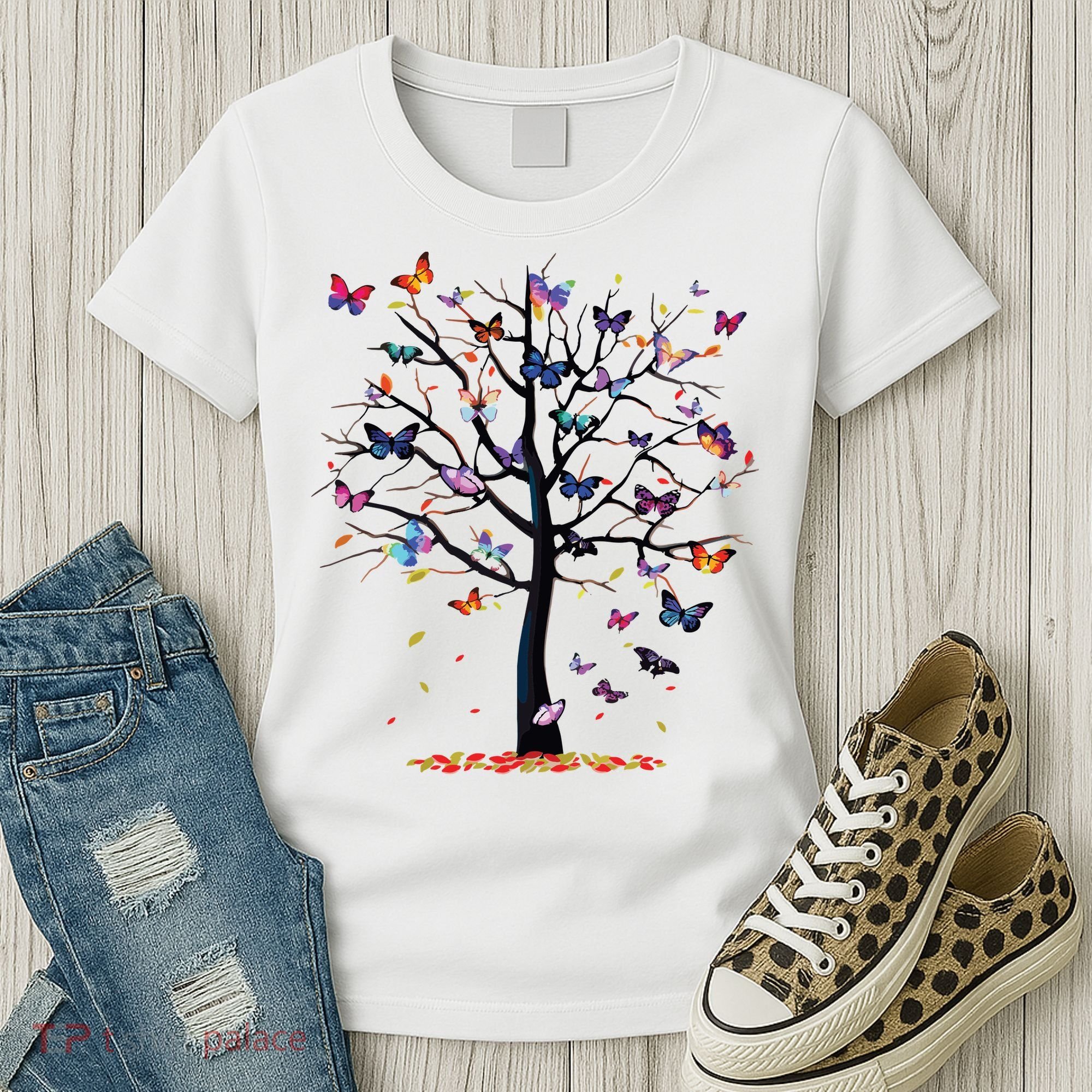 Butterfly Tree Beautiful Women's T-Shirt