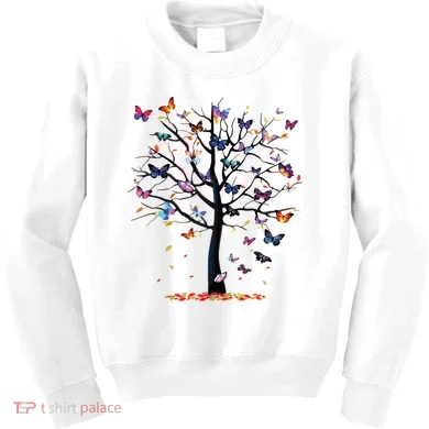 Butterfly Tree Beautiful Kids Sweatshirt