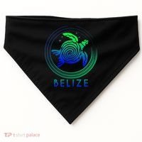 Belize Tribal Belize Turtle USA-Made Doggie Bandana thumb 0
