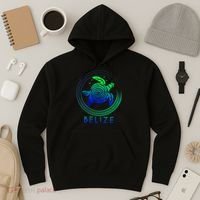 Belize Tribal Belize Turtle Hoodie thumb 3