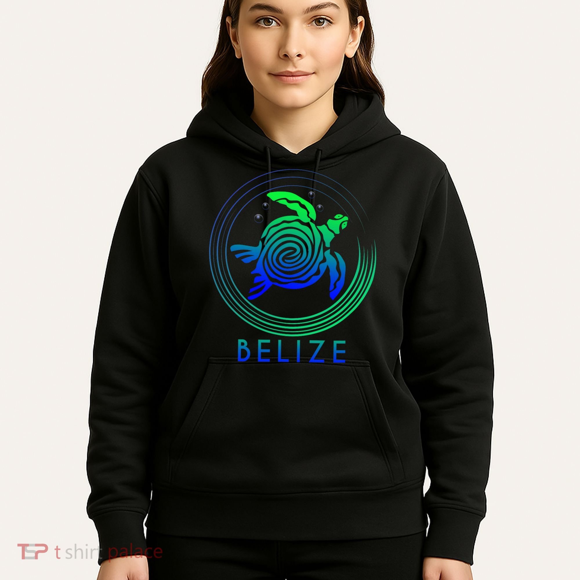 Belize Tribal Belize Turtle Hoodie