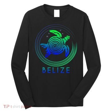 Belize Tribal Belize Turtle Long Sleeve Shirt