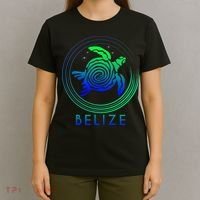 Belize Tribal Belize Turtle T-Shirt thumb 4