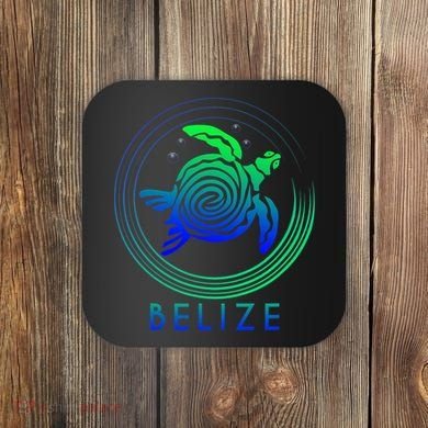 Belize Tribal Belize Turtle Coaster