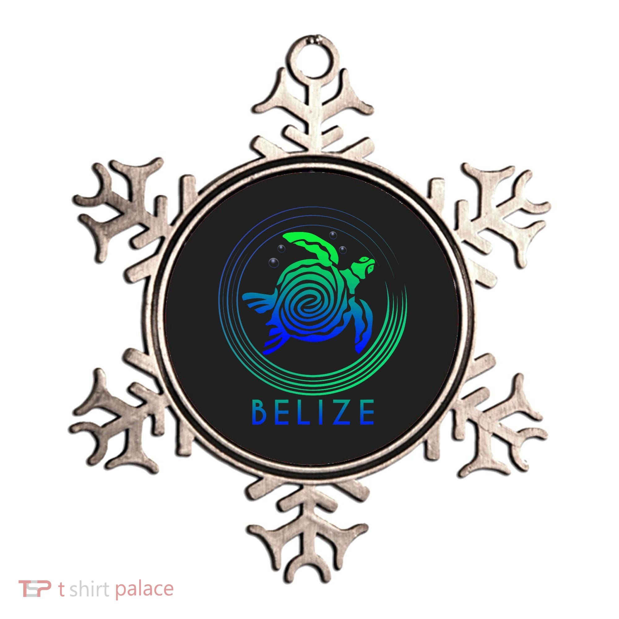 Belize Tribal Belize Turtle Ornament