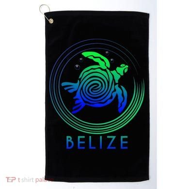 Belize Tribal Belize Turtle Golf Towel
