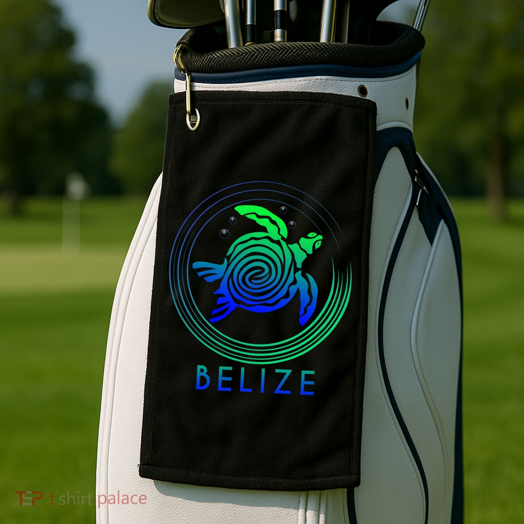 Belize Tribal Belize Turtle Golf Towel