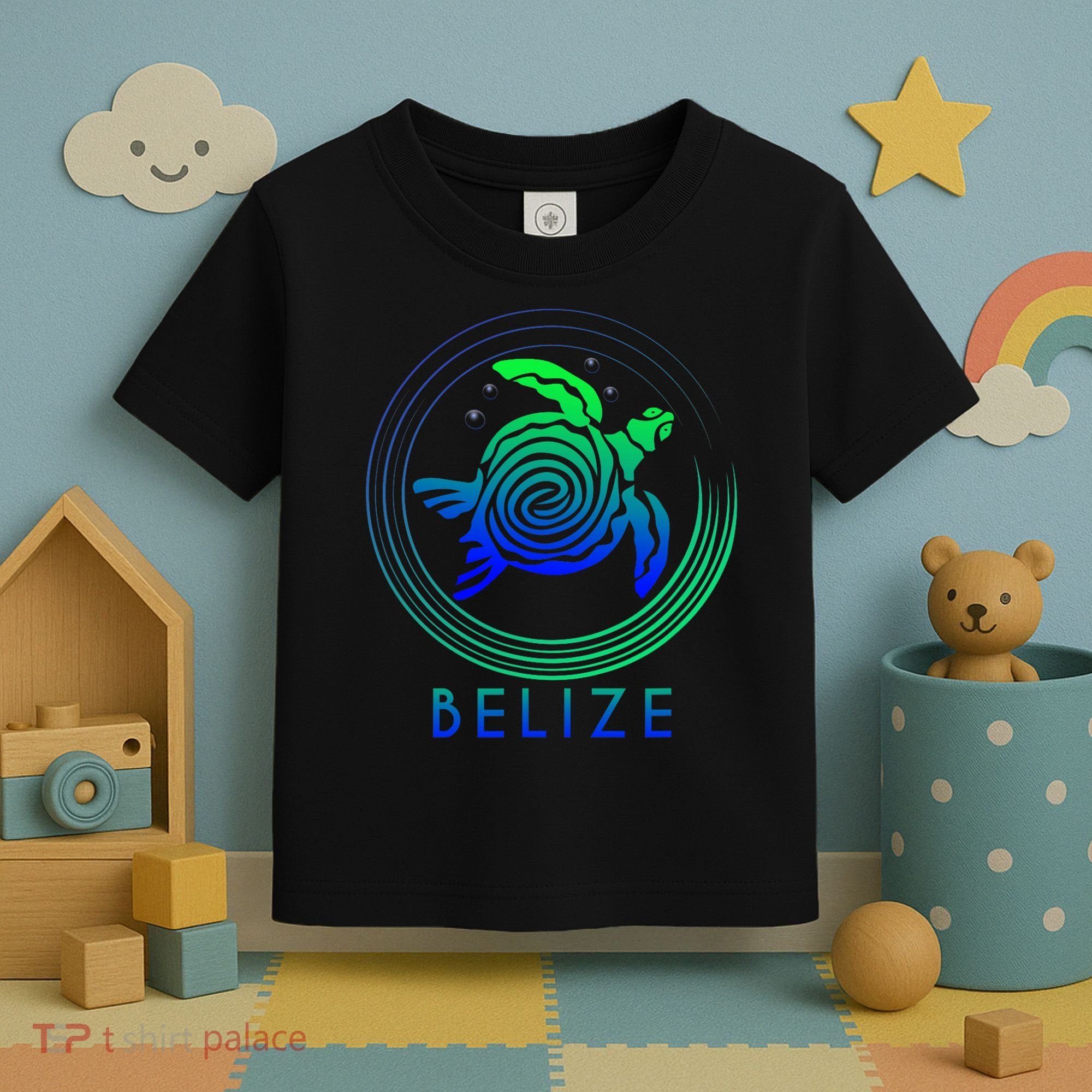 Belize Tribal Belize Turtle Toddler T-Shirt