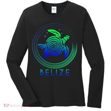 Belize Tribal Belize Turtle Women's Long Sleeve Shirt