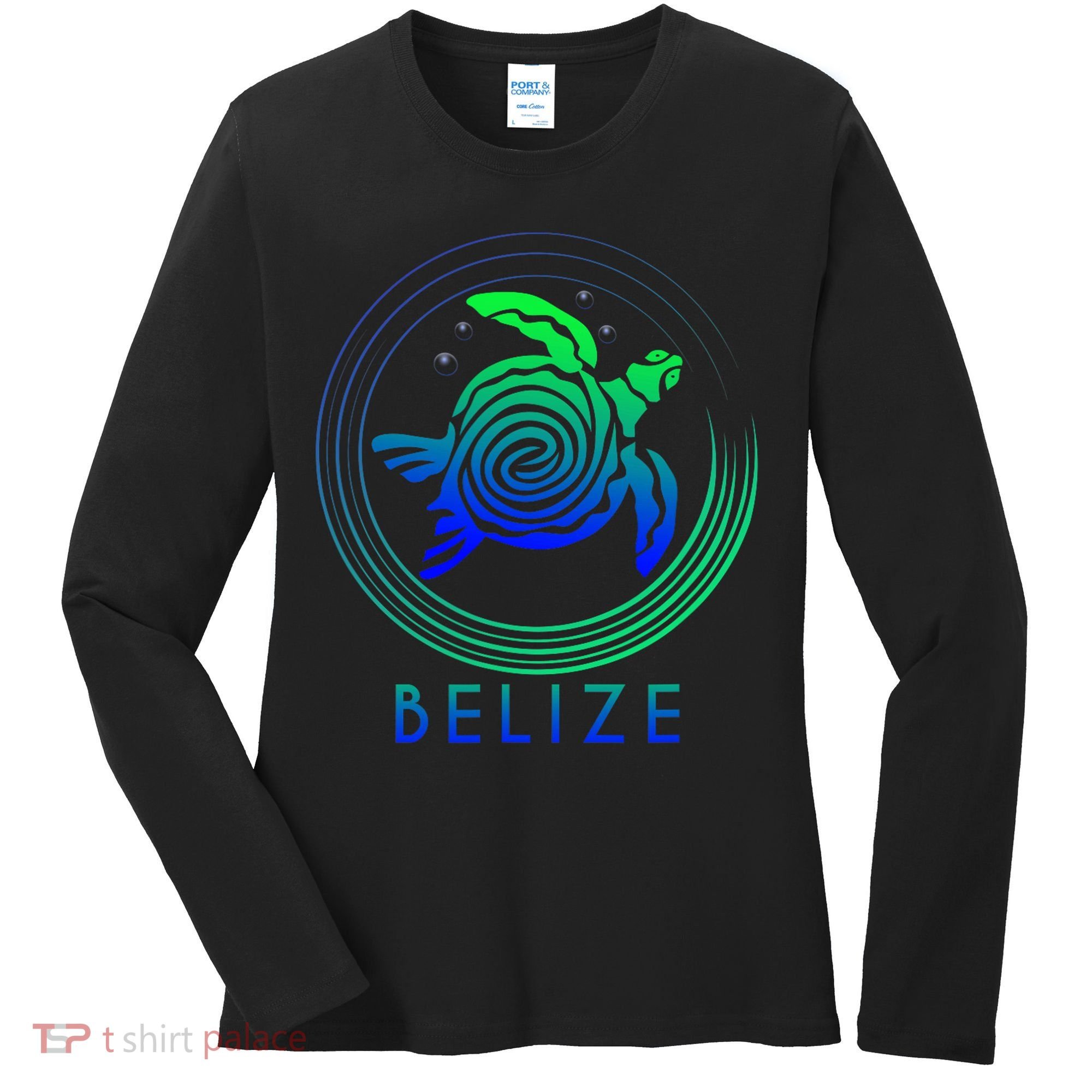 Belize Tribal Belize Turtle Women's Long Sleeve Shirt