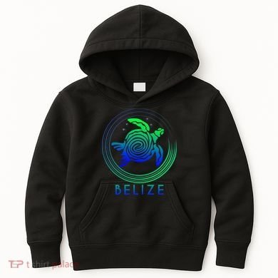 Belize Tribal Belize Turtle Kids Hoodie