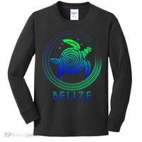 Belize Tribal Belize Turtle Kids Long Sleeve Shirt thumb 0