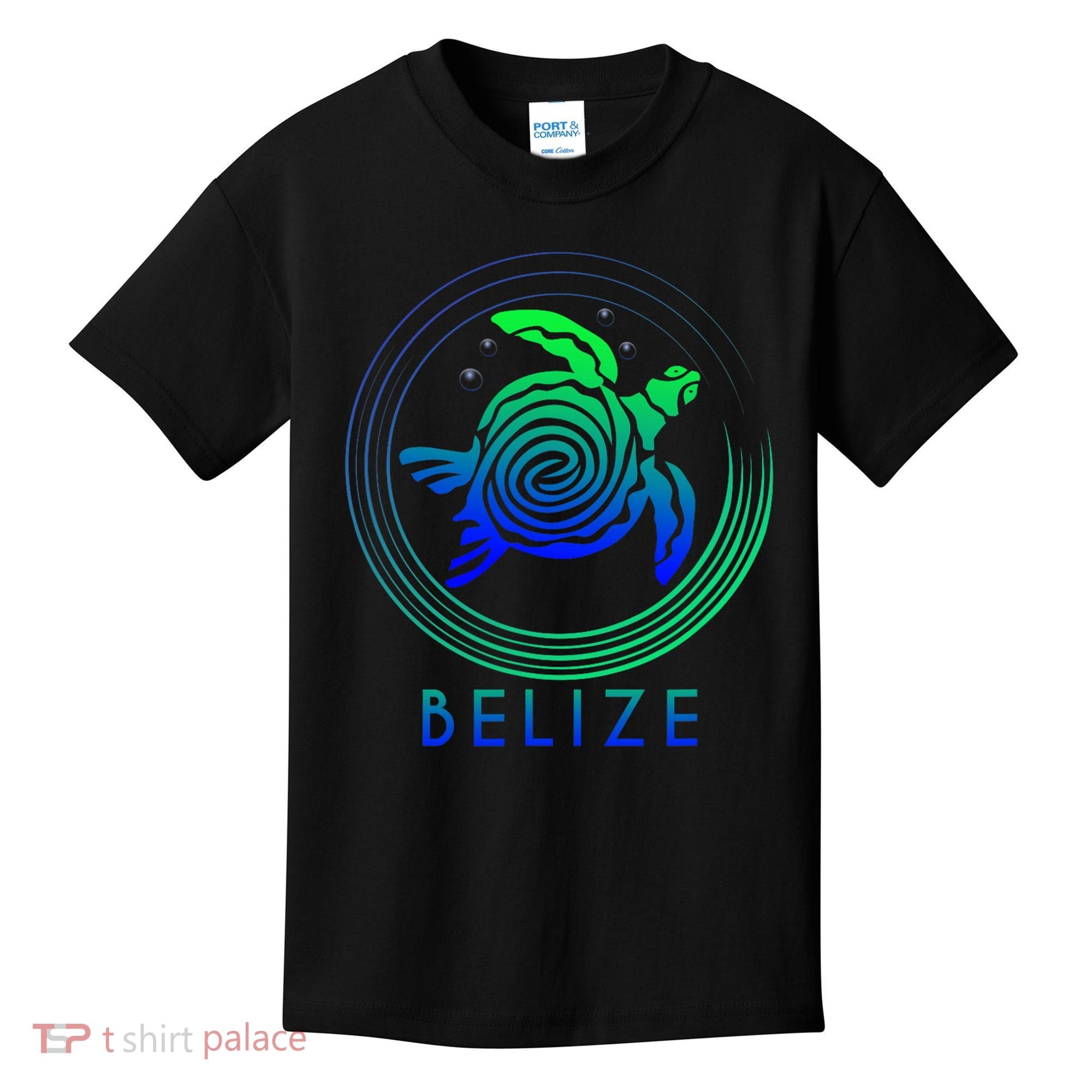 Belize Tribal Belize Turtle Kids T-Shirt