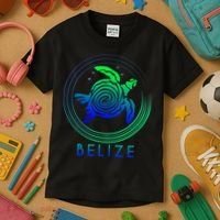 Belize Tribal Belize Turtle Kids T-Shirt thumb 3