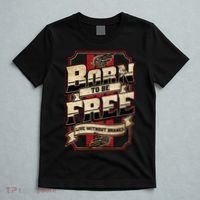 Born To Be Free Live Without Brakes Biker Vintage T-Shirt thumb 5