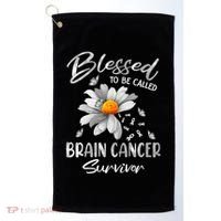 Blessed To Be Called Brain Cancer Survivor Gift Golf Towel thumb 0