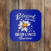 Blessed To Be Called Brain Cancer Survivor Gift Coaster thumb 0