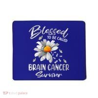 Blessed To Be Called Brain Cancer Survivor Gift Mousepad thumb 0
