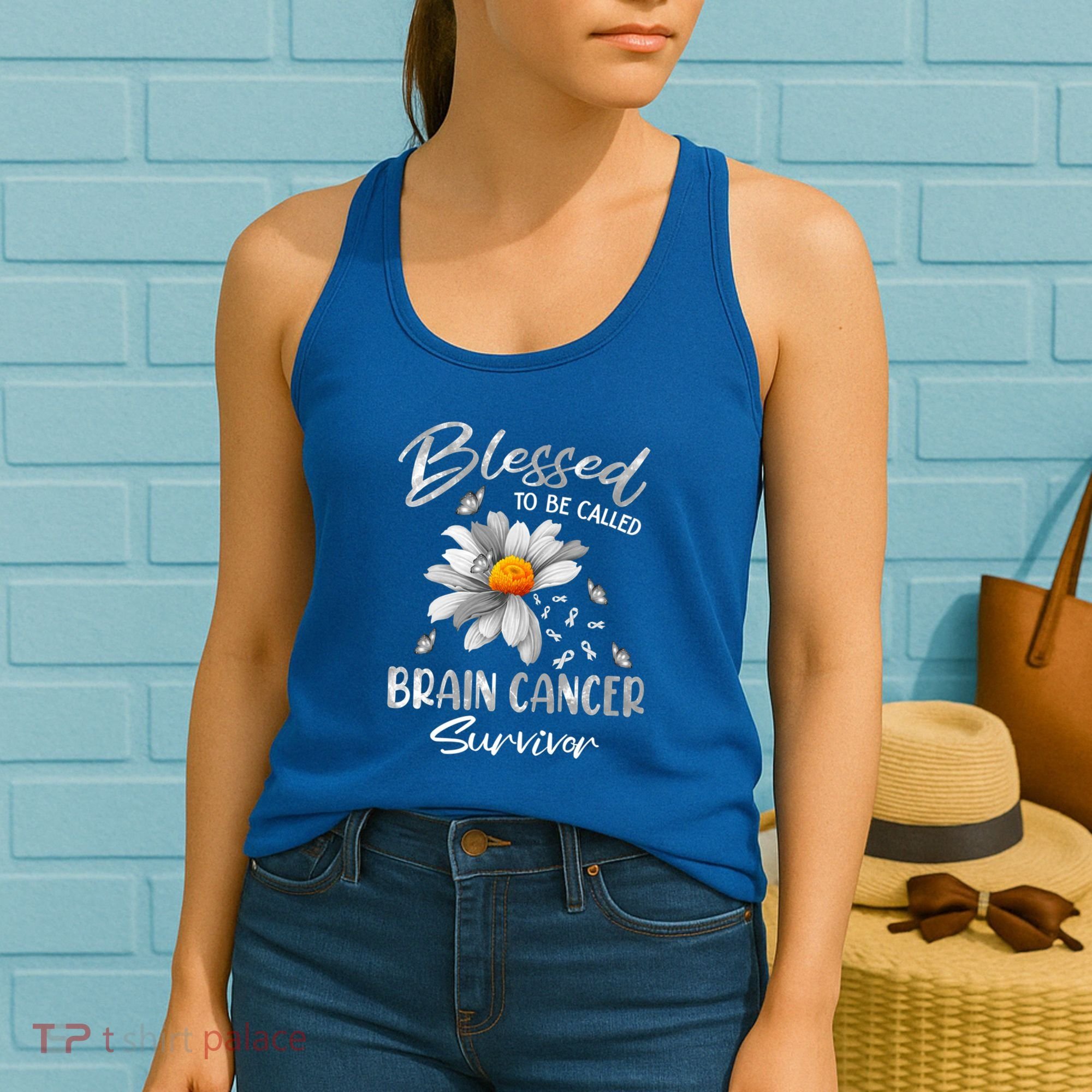 Blessed To Be Called Brain Cancer Survivor Gift Women's Tank Top