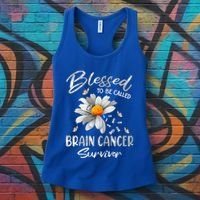 Blessed To Be Called Brain Cancer Survivor Gift Women's Tank Top thumb 3
