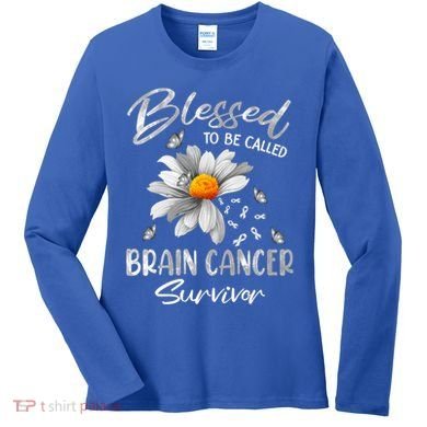 Blessed To Be Called Brain Cancer Survivor Gift Women's Long Sleeve Shirt