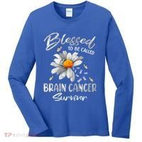 Blessed To Be Called Brain Cancer Survivor Gift Women's Long Sleeve Shirt thumb 0
