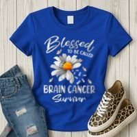 Blessed To Be Called Brain Cancer Survivor Gift Women's T-Shirt thumb 3